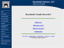 Tablet Screenshot of hearthsidesoftware.com